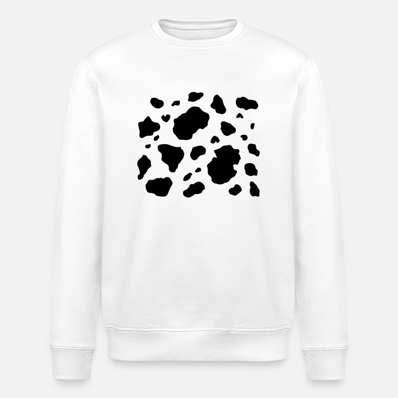 Kuh-Haut 2 - Stanley/Stella Unisex Bio-Sweatshirt ROLLER - Weiß