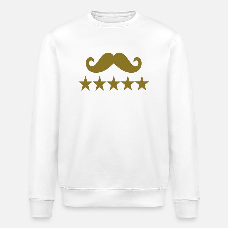 Mustache - Stanley/Stella Unisex Bio-Sweatshirt ROLLER - Weiß