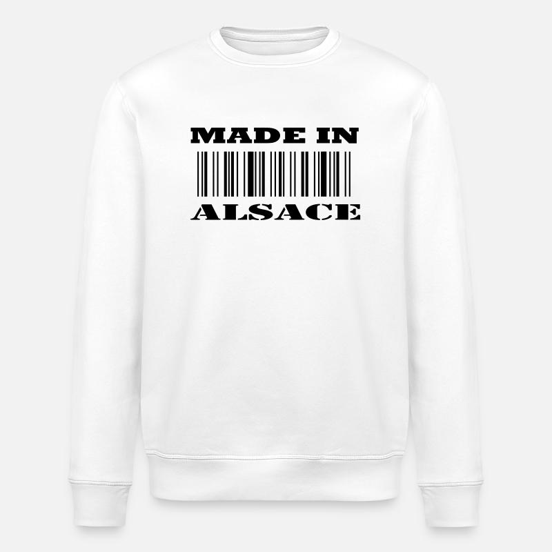Made in ALSACE - Sweat bio ROLLER Stanley/Stella Unisexe - blanc