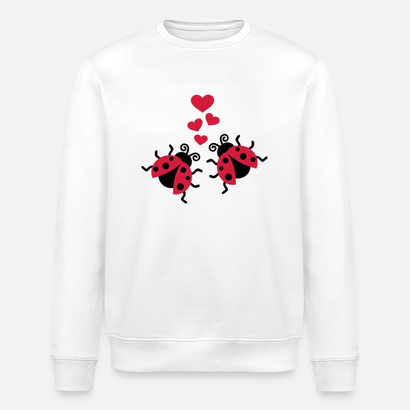 Ladybug - Stanley/Stella ROLLER Unisex Organic Sweatshirt - white