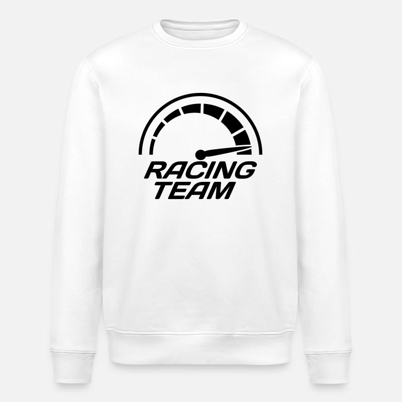 Racing team speedometer quick lawn - Stanley/Stella ROLLER Unisex Organic Sweatshirt - white