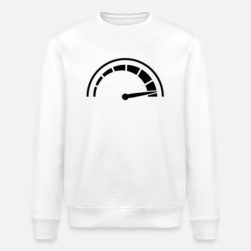 Tacho Schnell Rasen - Stanley/Stella Unisex Bio-Sweatshirt ROLLER - Weiß