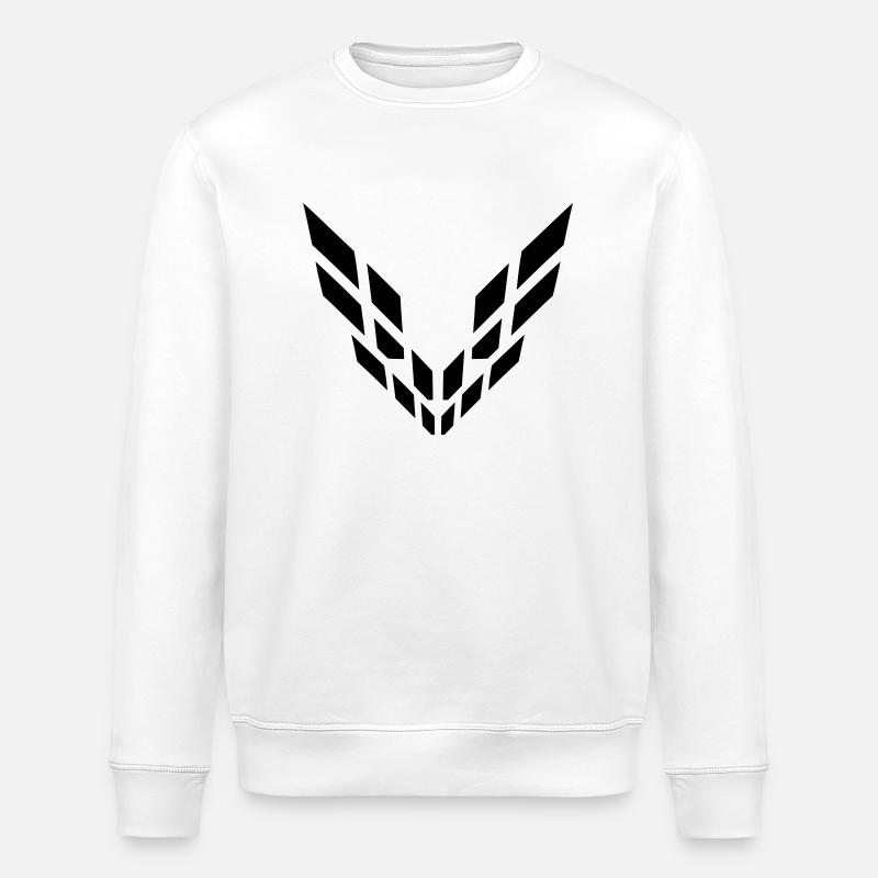 Abstrakt Muster Design - Stanley/Stella Unisex Bio-Sweatshirt ROLLER - Weiß