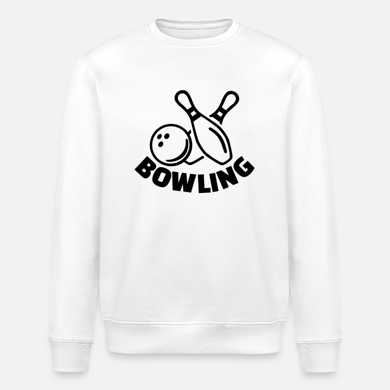 Bowling - Stanley/Stella Unisex Bio-Sweatshirt ROLLER - Weiß