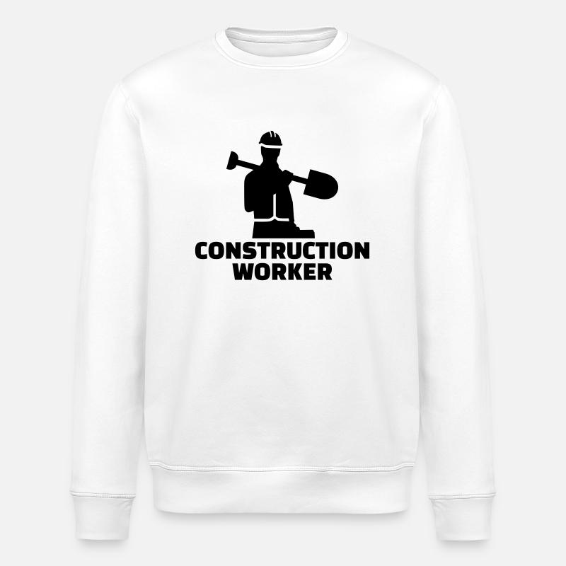 Bauarbeiter - Stanley/Stella Unisex Bio-Sweatshirt ROLLER - Weiß