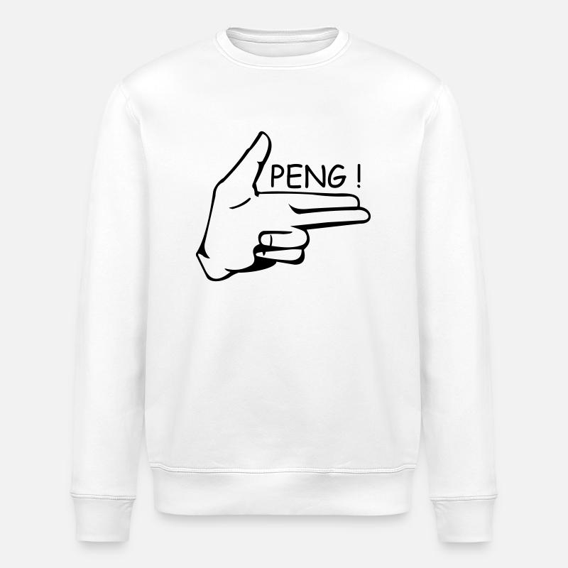 peng - Stanley/Stella Unisex Bio-Sweatshirt ROLLER - Weiß
