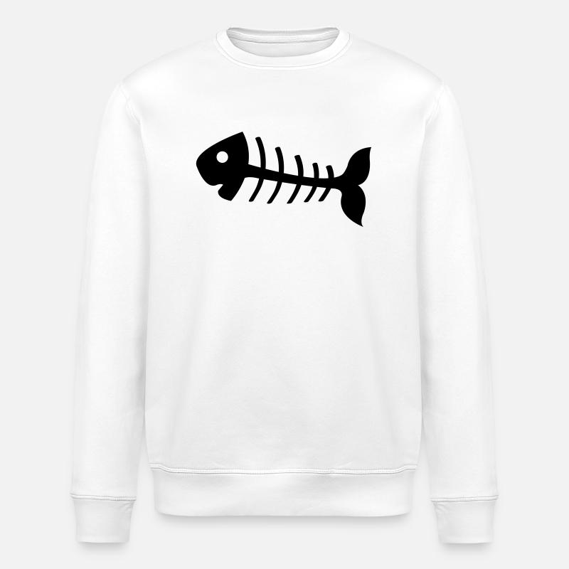fischgraete - Stanley/Stella ROLLER Unisex Organic Sweatshirt - white