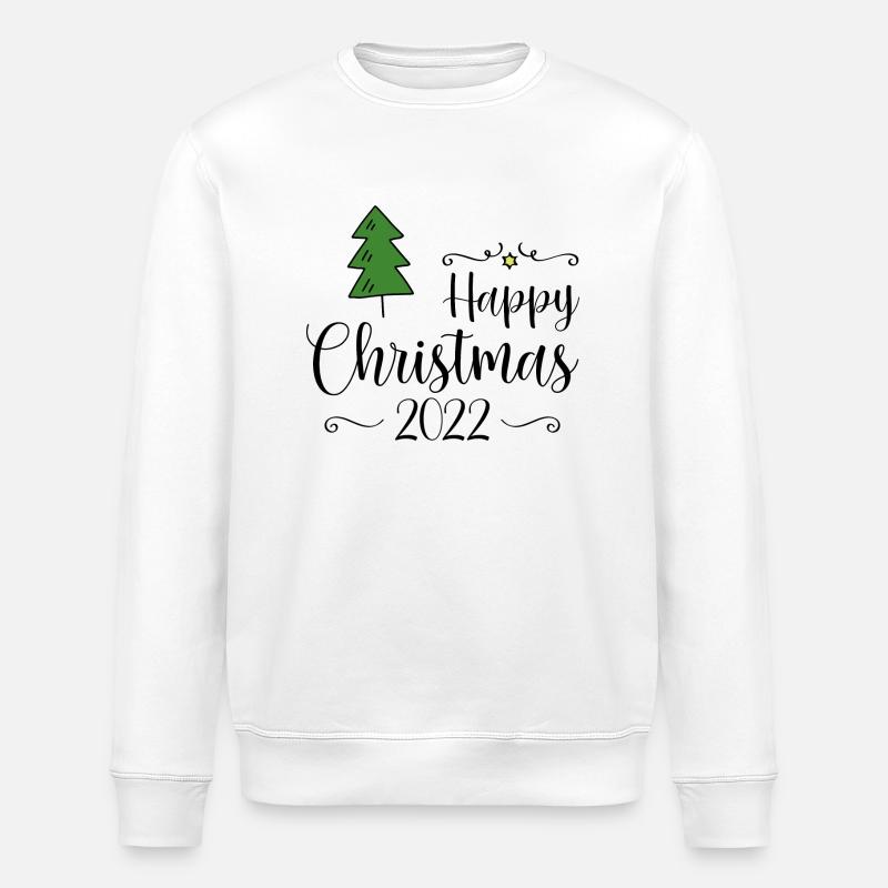 Happy Christmas 2022 - Stanley/Stella Unisex Bio-Sweatshirt ROLLER - Weiß
