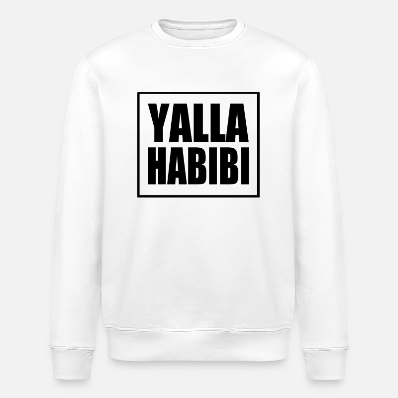 Yalla habibi - Stanley/Stella Unisex Bio-Sweatshirt ROLLER - Weiß