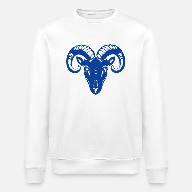 bélier - Sweat bio ROLLER Stanley/Stella Unisexe - blanc