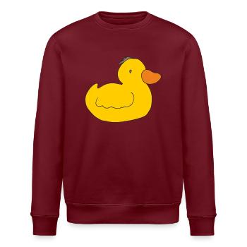 ente entchen - Stanley/Stella Unisex Bio-Sweatshirt ROLLER - Weiß - Vorne - Nik (191cm)