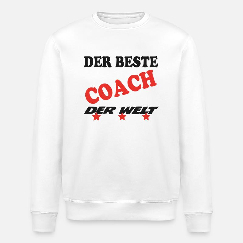 DER BESTE COACH - Sweat bio ROLLER Stanley/Stella Unisexe - blanc