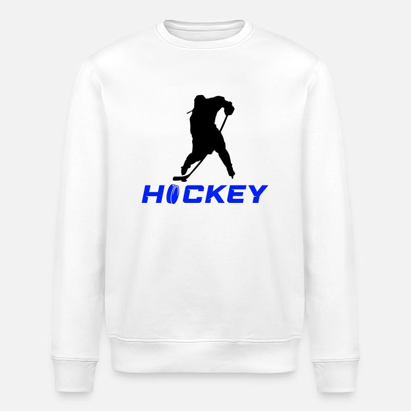 Joueurs de hockey sur glace - Sweat bio ROLLER Stanley/Stella Unisexe - blanc