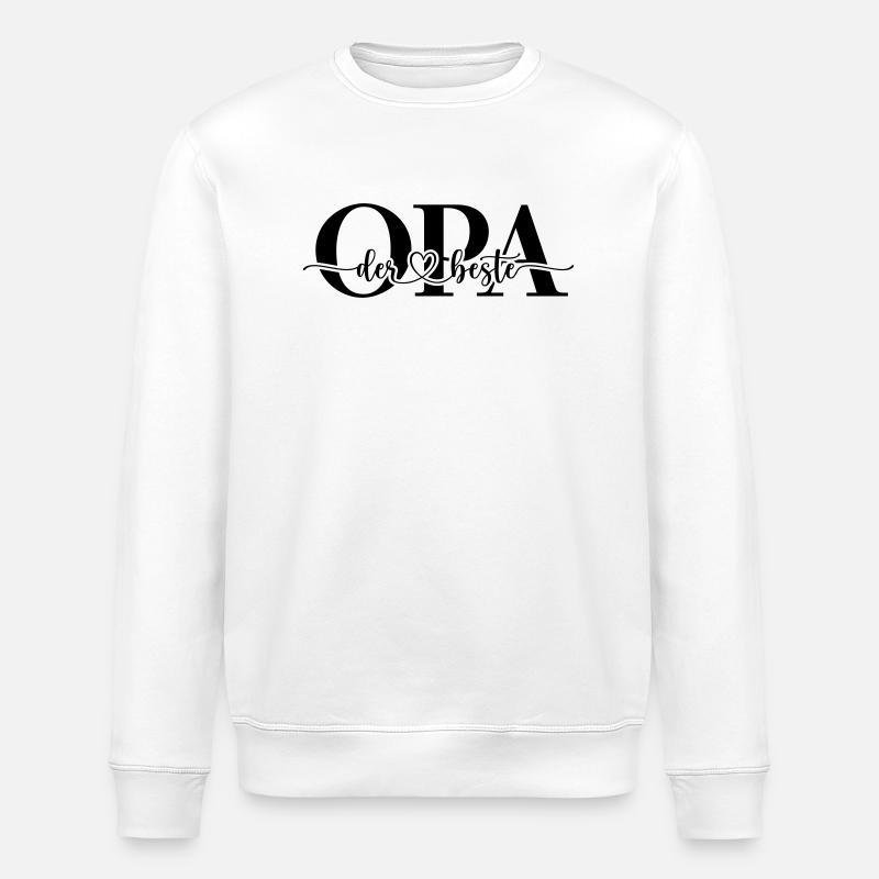 der beste OPA - Stanley/Stella Unisex Bio-Sweatshirt ROLLER - Weiß