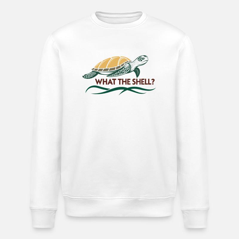 What the Shell? - Stanley/Stella ROLLER Unisex Organic Sweatshirt - white