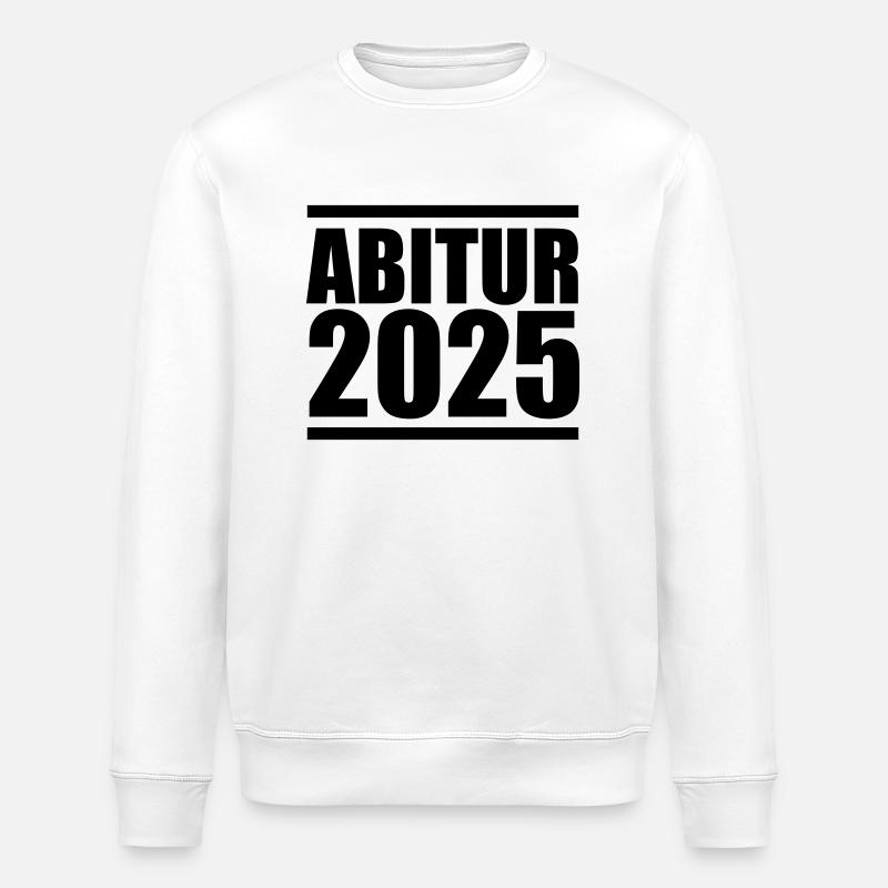 Abitur 2025 - Sweat bio ROLLER Stanley/Stella Unisexe - blanc