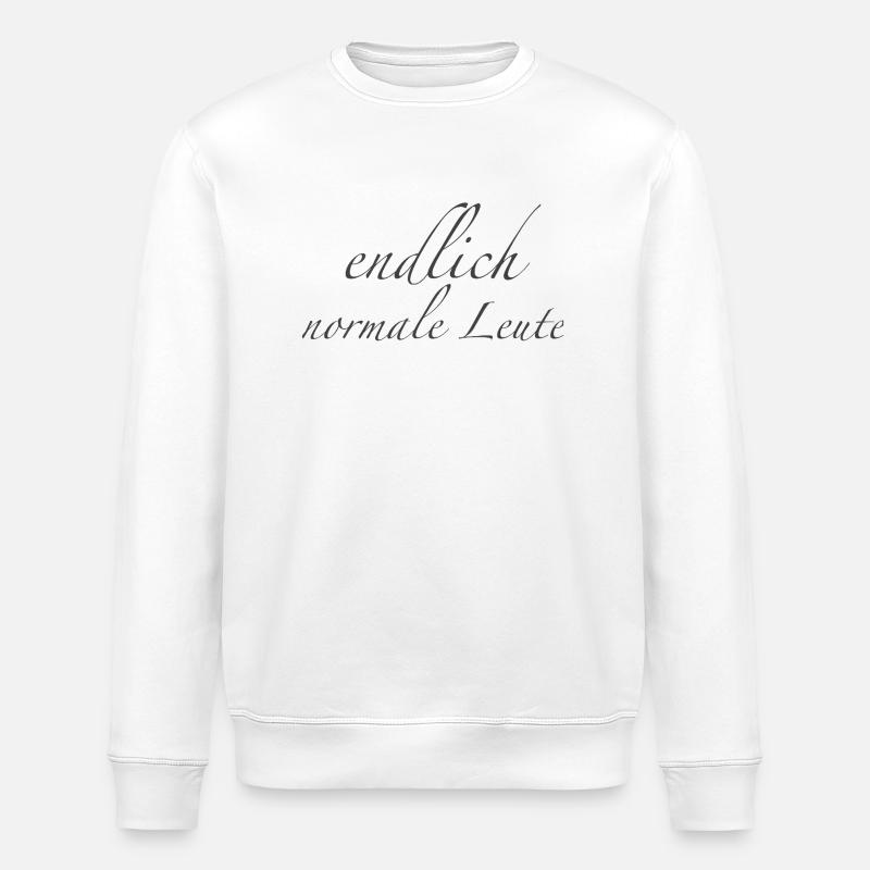endlich normale Leute - Stanley/Stella Unisex Bio-Sweatshirt ROLLER - Weiß