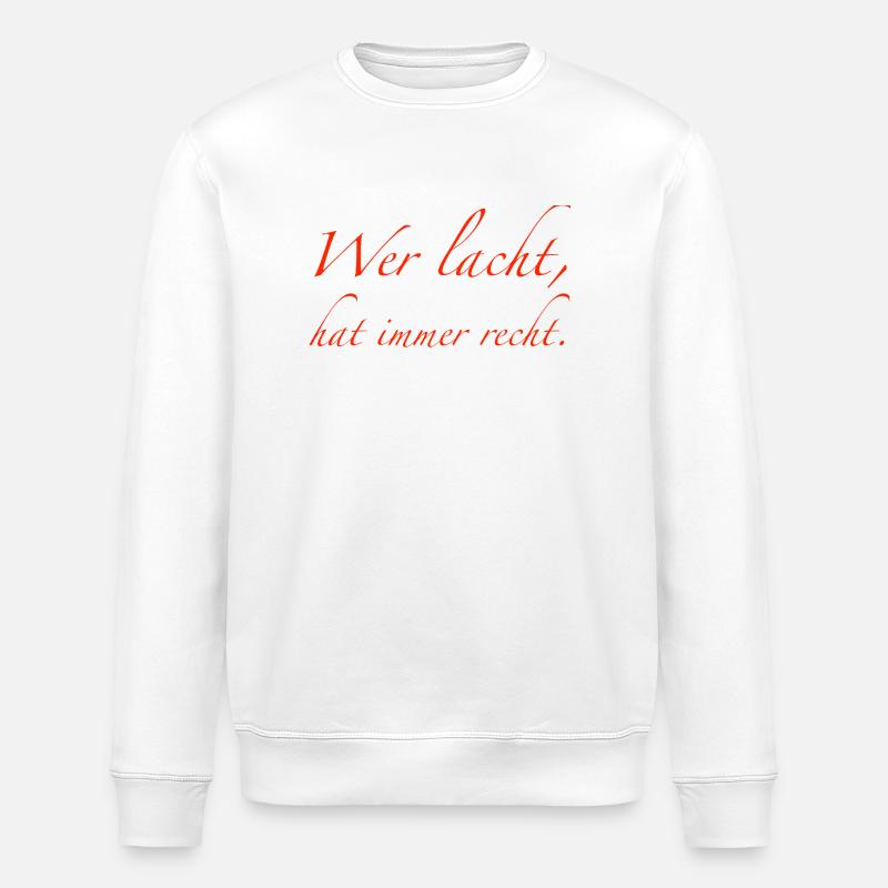 qui rit - Sweat bio ROLLER Stanley/Stella Unisexe - blanc