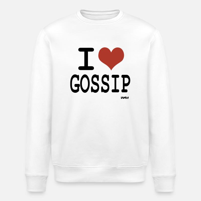 i love gossip by wam - Sweat bio ROLLER Stanley/Stella Unisexe - blanc