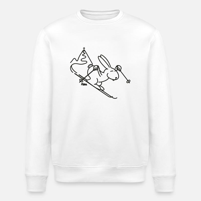 Skihase - Sweat bio ROLLER Stanley/Stella Unisexe - blanc