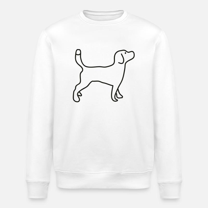 Beagle - Stanley/Stella Unisex Bio-Sweatshirt ROLLER - Weiß