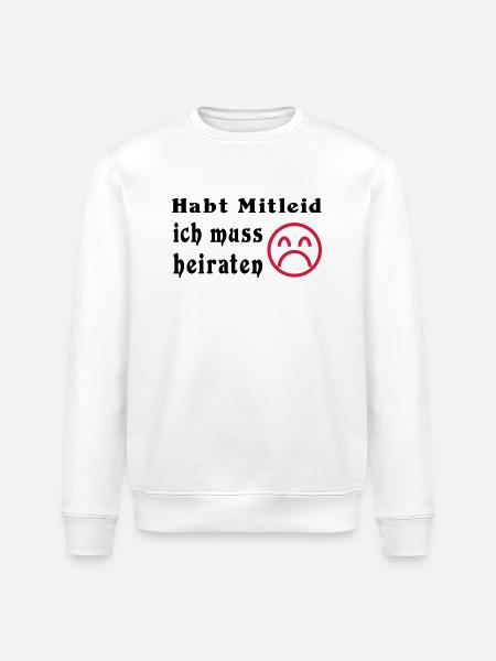 wedding - Stanley/Stella ROLLER Unisex Organic Sweatshirt - white
