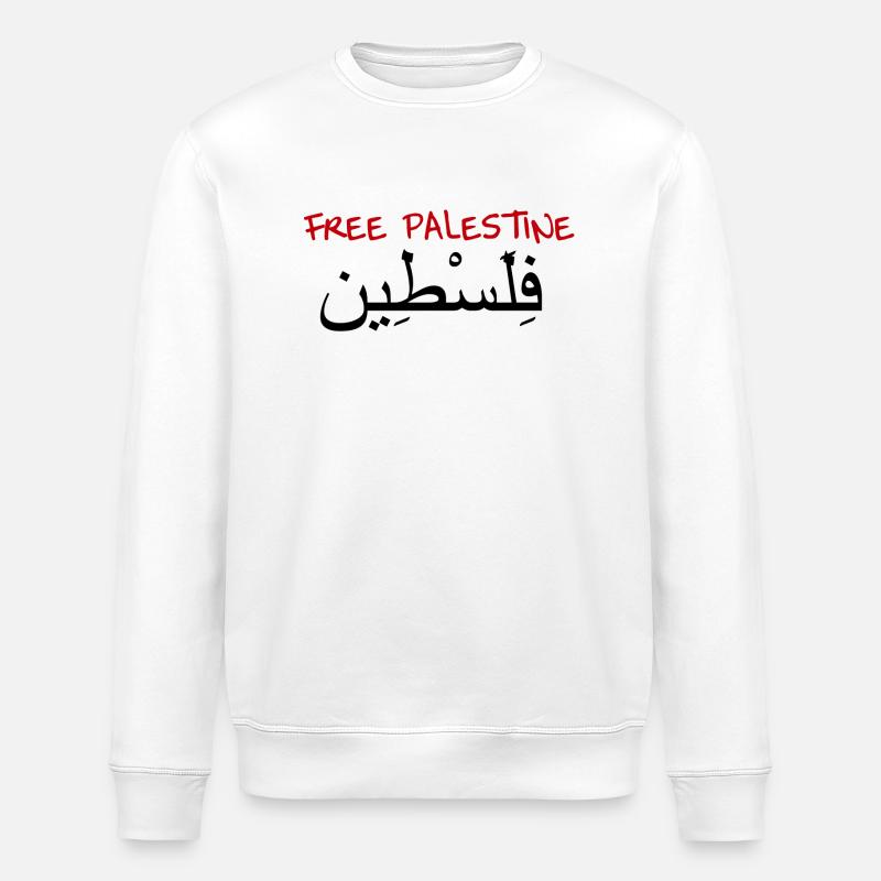 Free Palestine - Sweat bio ROLLER Stanley/Stella Unisexe - blanc