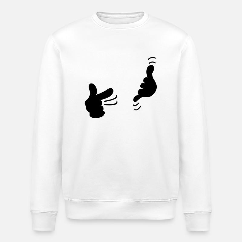 Appelez-moi / call me (1c) - Sweat bio ROLLER Stanley/Stella Unisexe - blanc