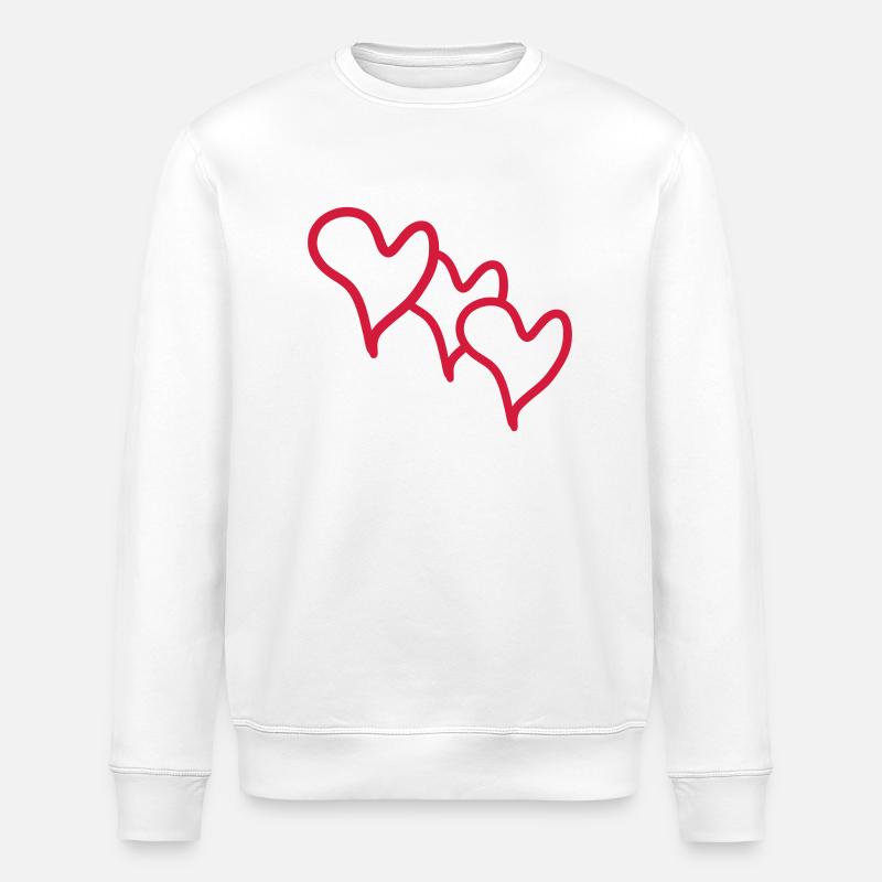 hearts - Sweat bio ROLLER Stanley/Stella Unisexe - blanc