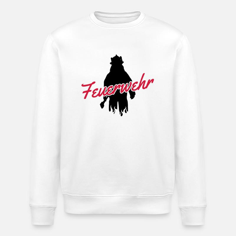 feuerwehr - Stanley/Stella Unisex Bio-Sweatshirt ROLLER - Weiß