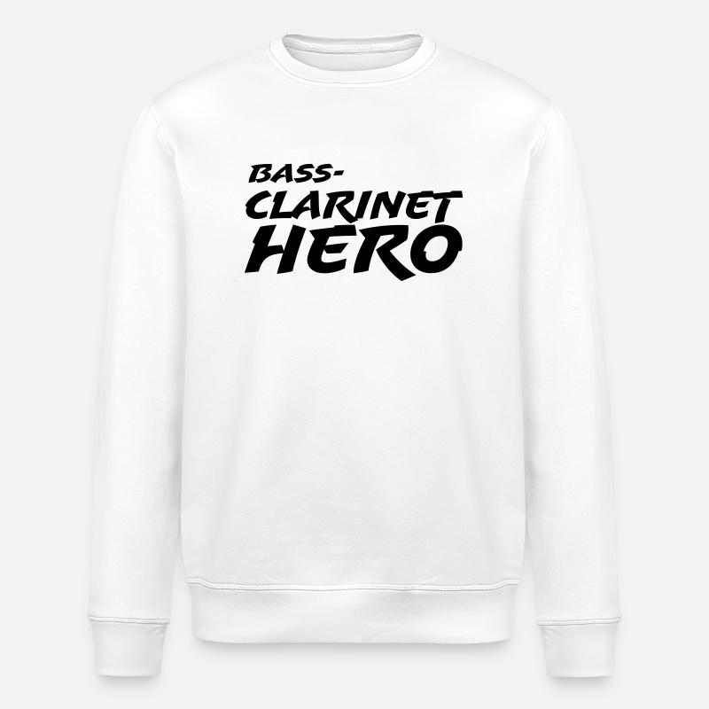 Bass Clarinet Hero - Stanley/Stella Unisex Bio-Sweatshirt ROLLER - Weiß