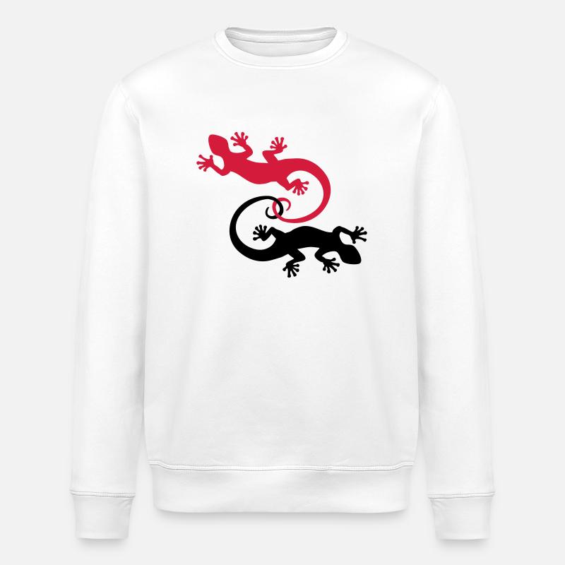 BALI - GECKO TWINS - Stanley/Stella Unisex Bio-Sweatshirt ROLLER - Weiß