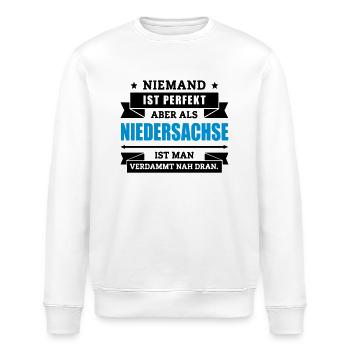 Funshirt Niedersachse - Stanley/Stella Unisex Bio-Sweatshirt ROLLER - Weiß - Vorne - Nik (191cm)