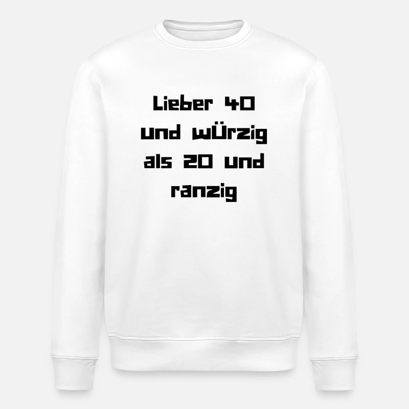 40er - Stanley/Stella Unisex Bio-Sweatshirt ROLLER - Weiß