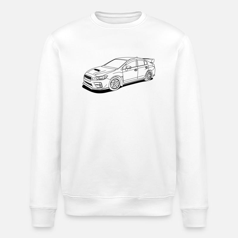 wrx sti outlines - Stanley/Stella Unisex Bio-Sweatshirt ROLLER - Weiß