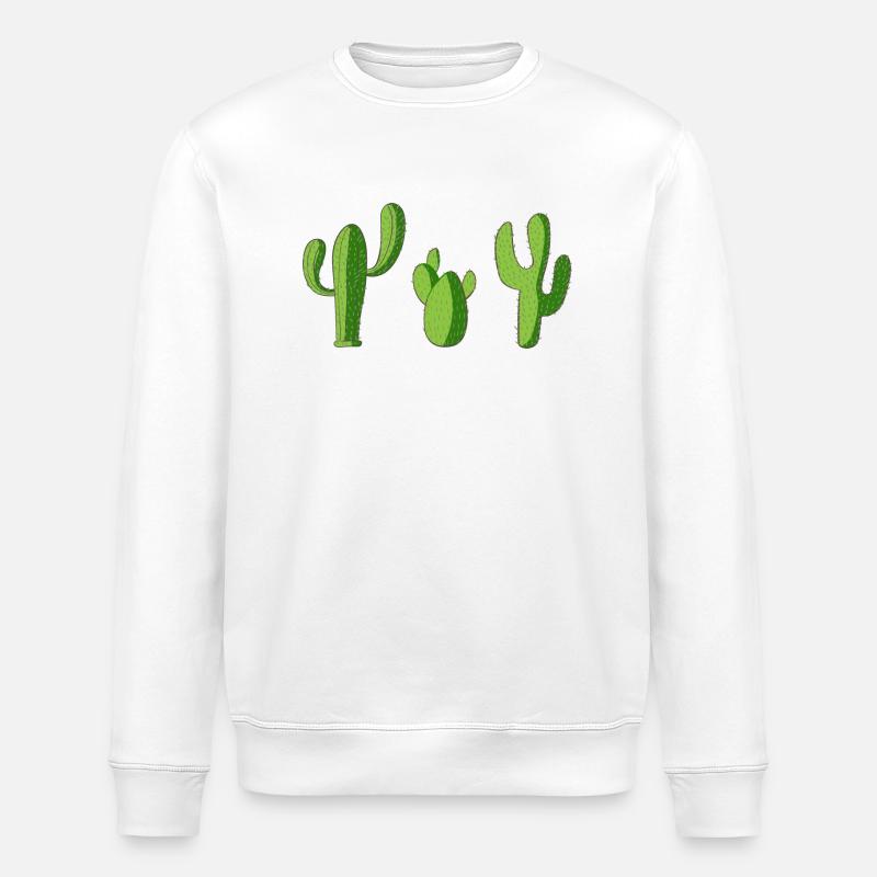 Cactus - Sweat bio ROLLER Stanley/Stella Unisexe - blanc