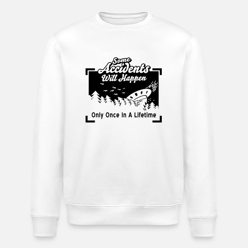 Accidents in Life - Stanley/Stella Unisex Bio-Sweatshirt ROLLER - Weiß