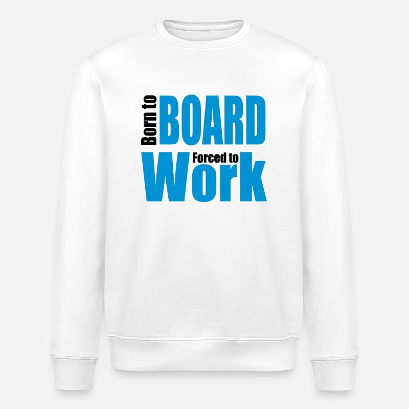 Snowboard - Stanley/Stella Unisex Bio-Sweatshirt ROLLER - Weiß