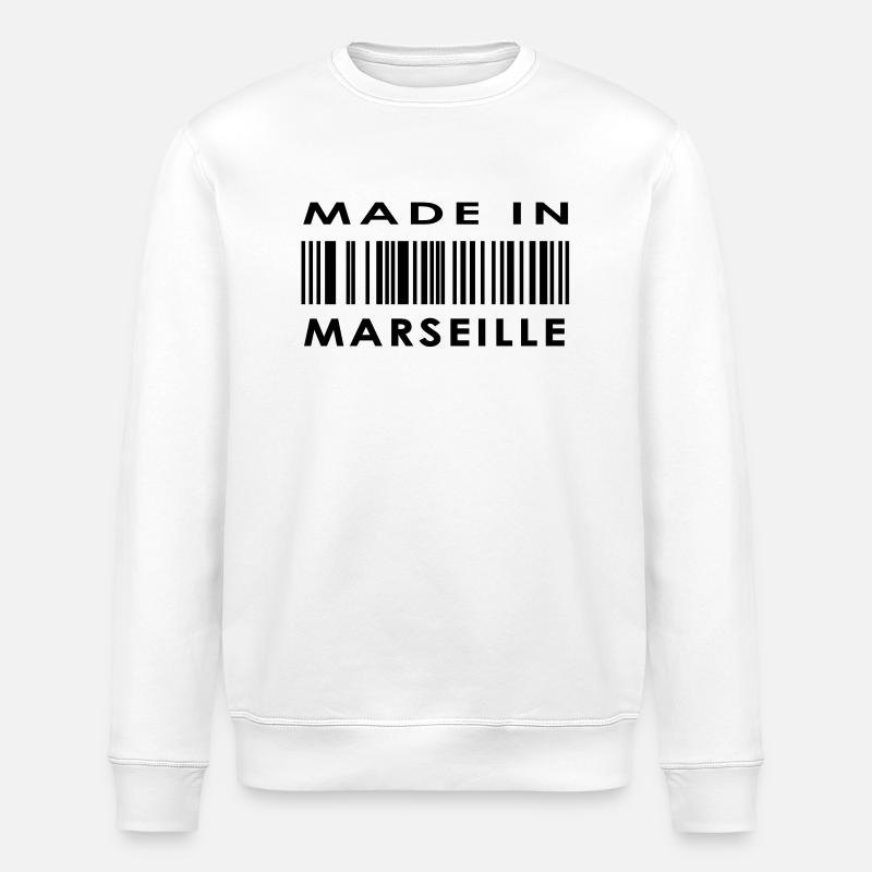 Marseilles - Stanley/Stella ROLLER Unisex Organic Sweatshirt - white