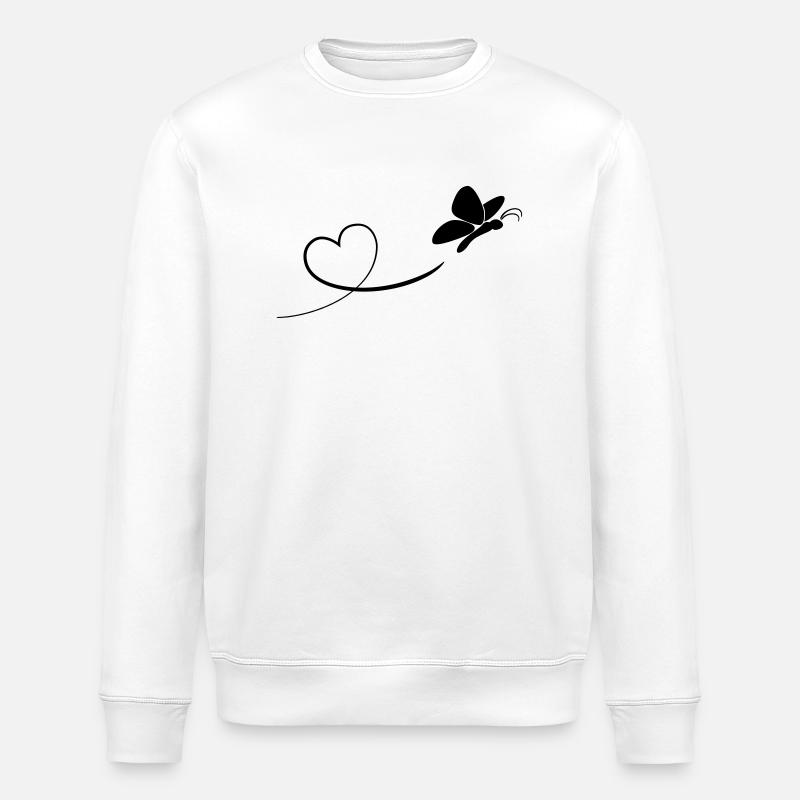 schmetterling - Stanley/Stella Unisex Bio-Sweatshirt ROLLER - Weiß