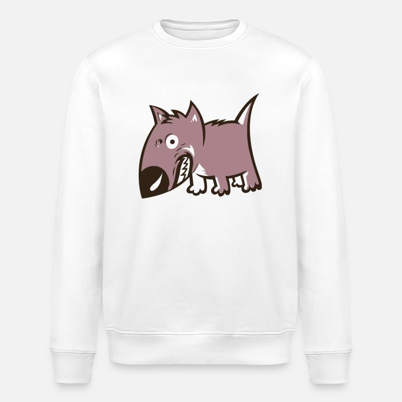 Bull Terrier - Stanley/Stella ROLLER Unisex Organic Sweatshirt - white