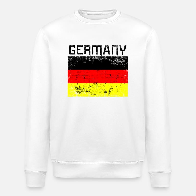Germany Deutschland - Sweat bio ROLLER Stanley/Stella Unisexe - blanc