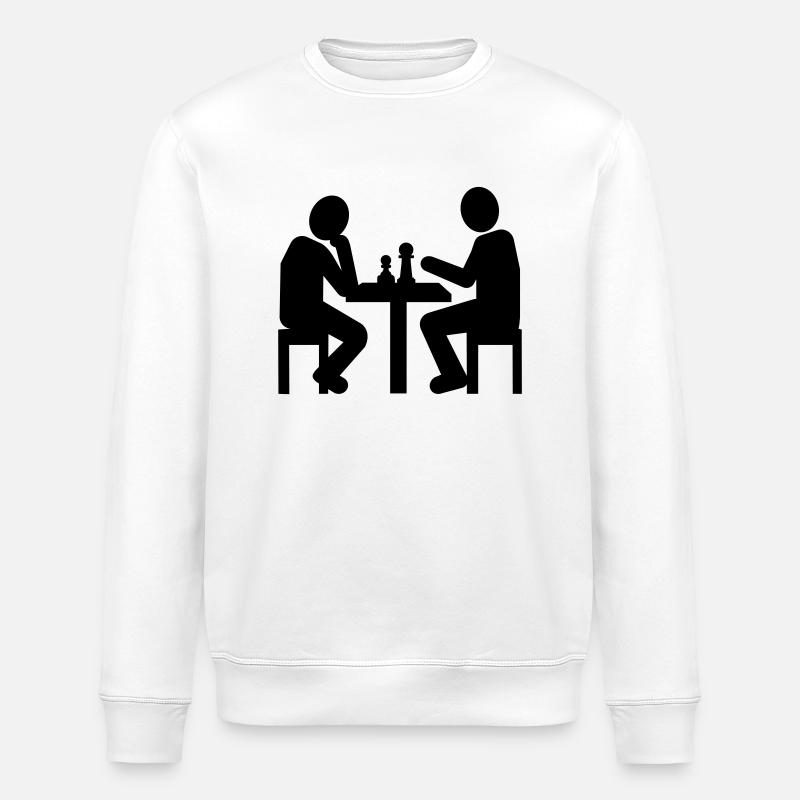 Chess - Stanley/Stella ROLLER Unisex Organic Sweatshirt - white