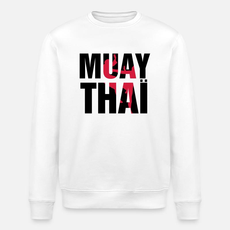 Muay Thaï ! - Sweat bio ROLLER Stanley/Stella Unisexe - blanc