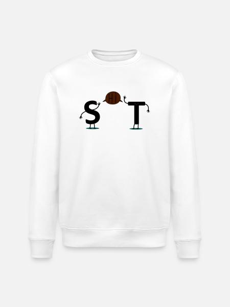shit - Stanley/Stella ROLLER Unisex Organic Sweatshirt - white