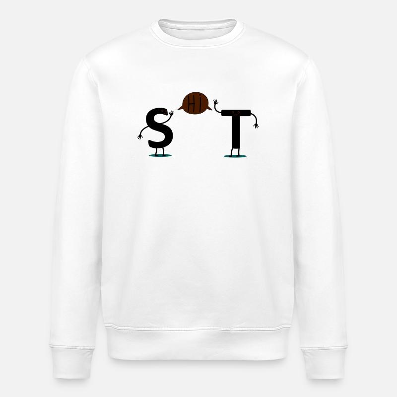 shit - Sweat bio ROLLER Stanley/Stella Unisexe - blanc