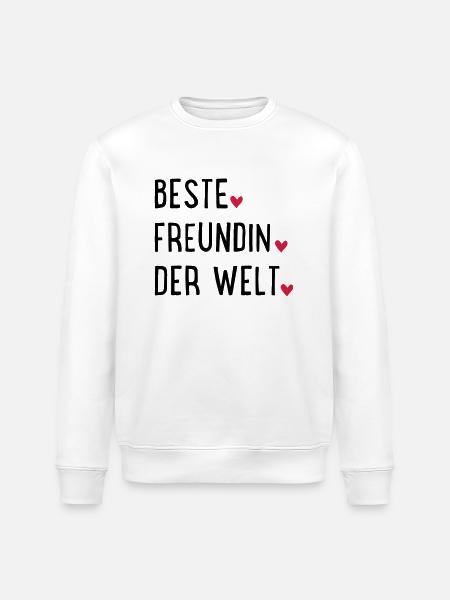 Best friend - Stanley/Stella ROLLER Unisex Organic Sweatshirt - white