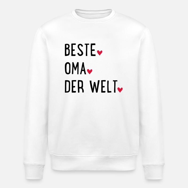 Beste Oma - Stanley/Stella Unisex Bio-Sweatshirt ROLLER - Weiß