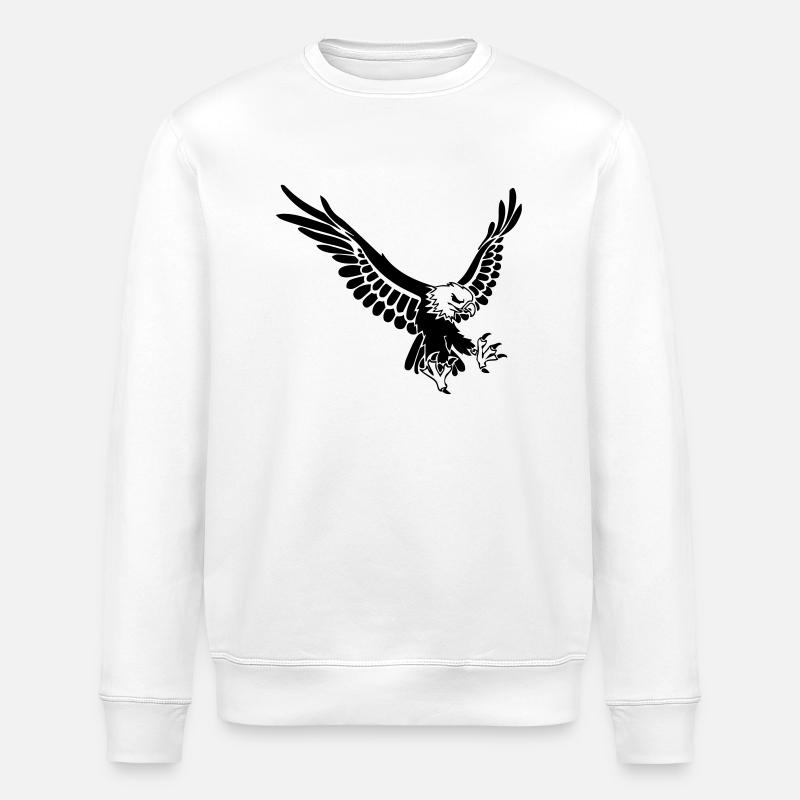 eagle - Stanley/Stella Unisex Bio-Sweatshirt ROLLER - Weiß