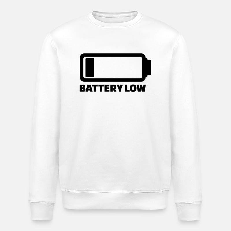 Batterie - Sweat bio ROLLER Stanley/Stella Unisexe - blanc